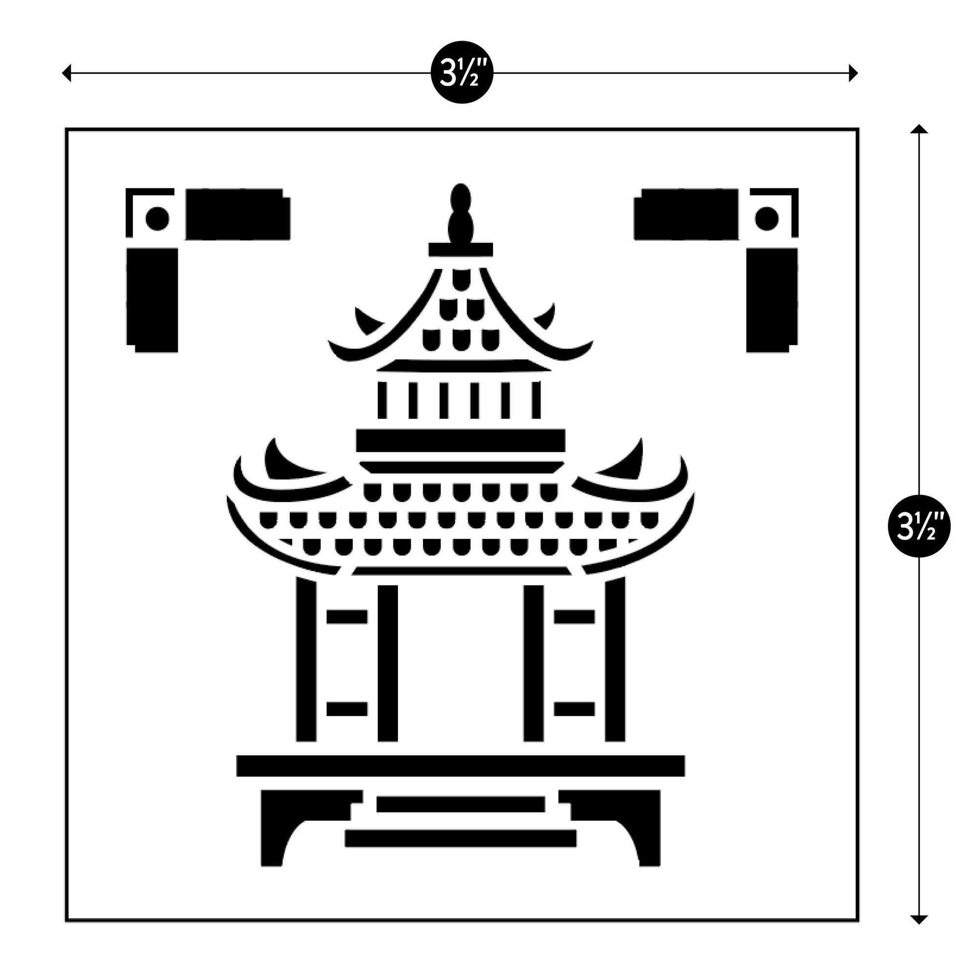 Jonathan Adler x Michaels 3.5" Pagoda Stencil